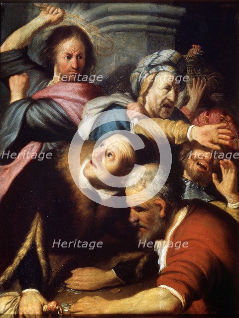 'Christ Driving the Money Lenders from the Temple', 1626.  Artist: Rembrandt Harmensz van Rijn    