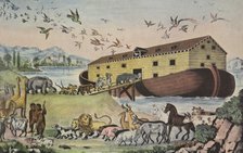 Noah's Ark, - Gen. VII 15, pub. 1865, Currier & Ives (Colour Lithograph)
