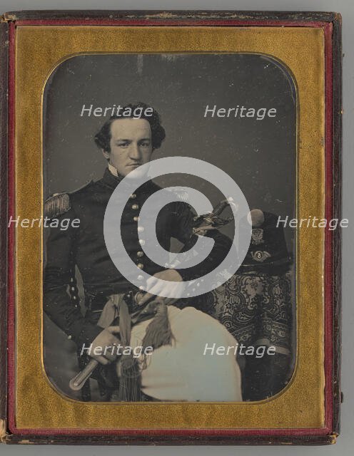 Untitled (Portrait of a Seated Man), 1855. Creator: Marcus Aurelius Root.