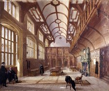 Interior of Charterhouse, London, 1885. Artist: John Crowther