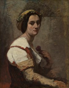 Sibylle, ca. 1870. Creator: Jean-Baptiste-Camille Corot.