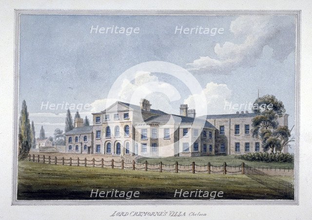 Lord Cremorne's villa, Chelsea, London, c1810. Artist: Anon