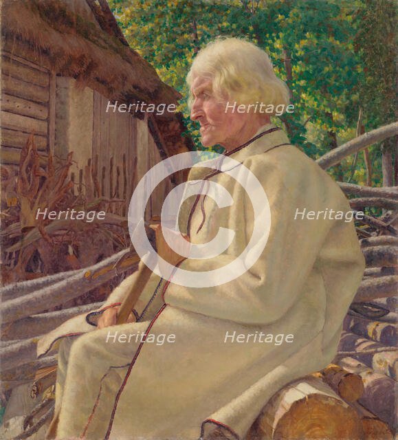 Portrait of an old man, c1920. Creator: Ivan Zabota.