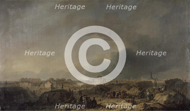 The Antwerp Castle after the Bombardement in 1832. Creator: Ferdinand De Braekeleer.