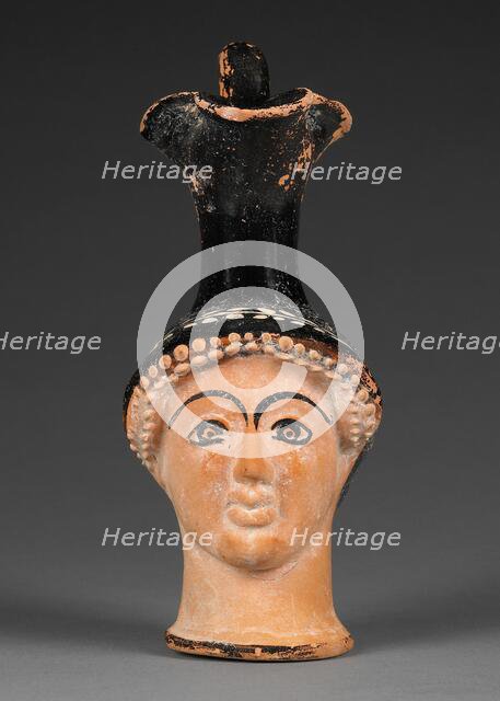 Attic Head Vase, about 470 BC. Creator: Sabouroff Class.