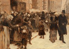 Feeding the Poor, 1911. Creator: Gause, Wilhelm (1853-1916).