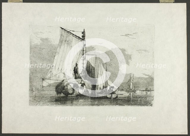 Boats Braydon, 1825. Creator: Joseph Stannard.