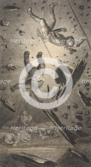 Plate XIII from Life and Adventures of the Knight Don Quixote de la Mancha, 1780. Creator: Daniel Berger.