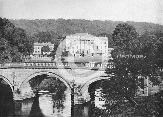 'Chatsworth House', c1896. Artist: Valentine & Sons.