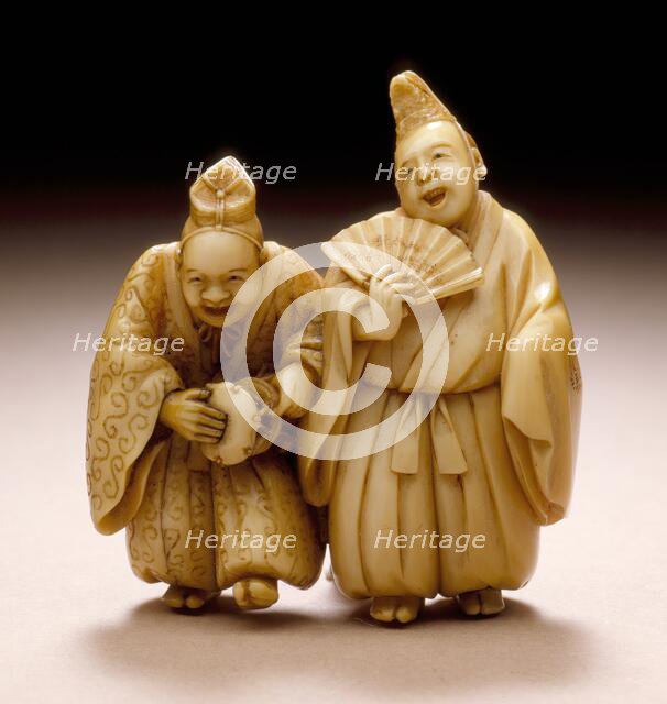 Entertainers, Mid-19th century. Creator: Meikeisai Hojitsu.