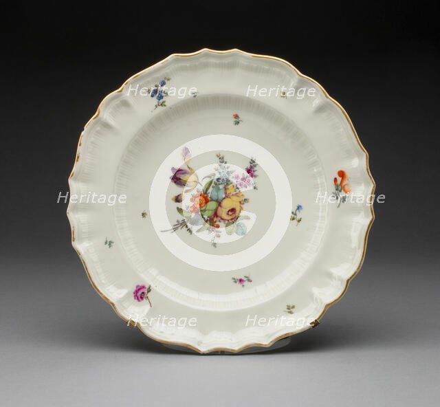 Soup Plate, Zürich, c. 1775. Creator: Unknown.