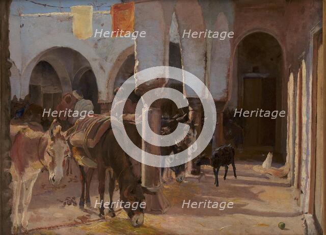 A Donkey House in Tunis, 1882. Creator: Theodor Esbern Philipsen.