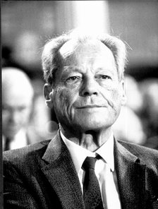 Willy Brandt (1913-1992), German politician, President of the Socialist International and West Ge…
