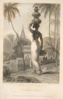 A Hindoo female, 1834-40. Creator: William Daniell.