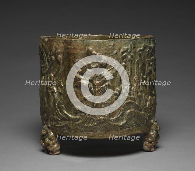 Cylindrical Jar, 202 BC-AD 220. Creator: Unknown.