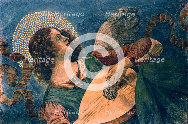 An angel playing the lute, 15th century. Artist: Melozzo da Forli