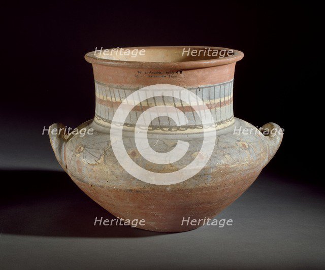 Wheel-made, brown ware pot with red wash, XVIIIth Dynasty (c1540 BC - c1292 BC). Artist: Unknown.