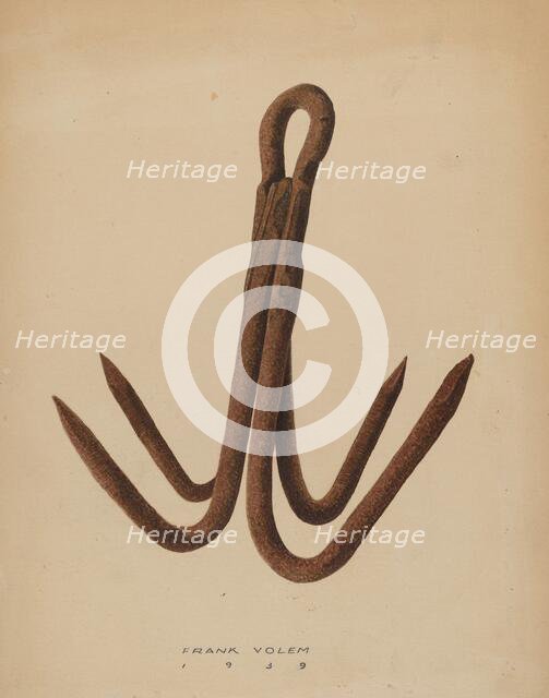 Grappling Hook, 1939. Creator: Frank Volem.