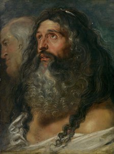 Study of Two Heads, ca. 1609. Creator: Peter Paul Rubens.