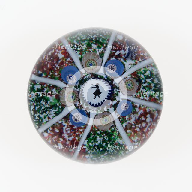 Paperweight, Saint-Louis, c. 1848. Creator: Saint-Louis Glassworks.