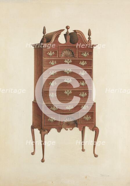 Highboy, c. 1939. Creator: Lawrence Phillips.