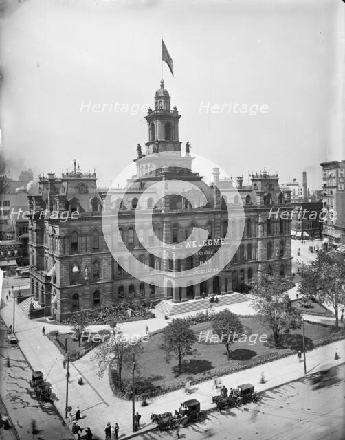 Campus Martius and City Hall, Detroit, Mich., between 1900 and 1910. Creator: Unknown.