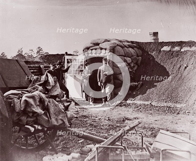 Fort Burnham, front of Petersburg, 1864. Creator: Tim O'Sullivan.