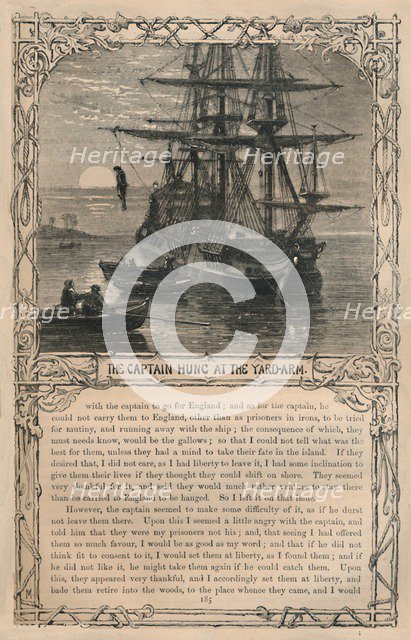 'The Captain Hung at the Yard-Arm', c1870. Artist: Unknown.