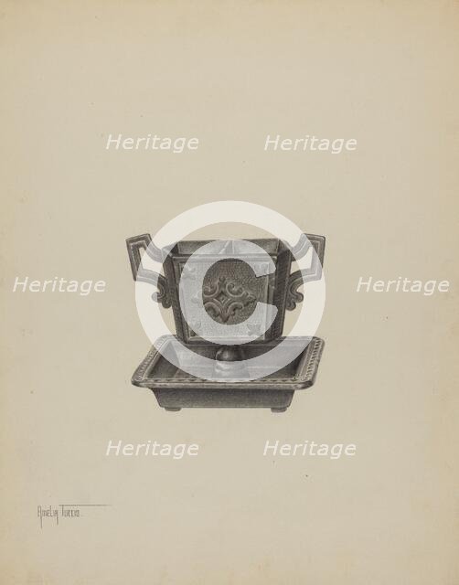 Match Safe, c. 1940. Creator: Amelia Tuccio.