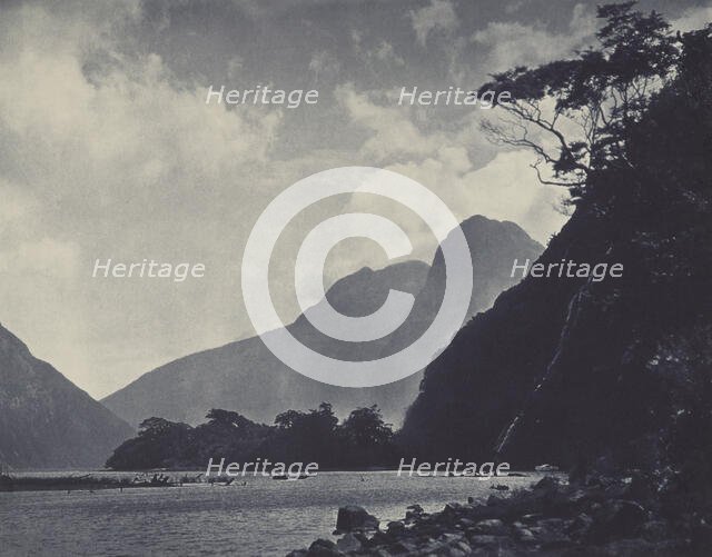 In Milford Sound, 1920s. Creator: Harry Moult.