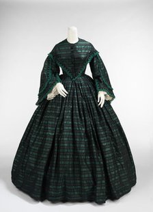 Walking dress, American, ca. 1865. Creator: Unknown.