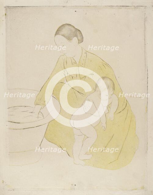 The Bath, 1890-1891. Creator: Mary Cassatt.