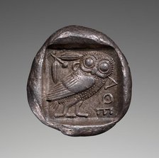 Coin (tetradrachm) of Athens, 475-465 BC. Creator: Unknown.