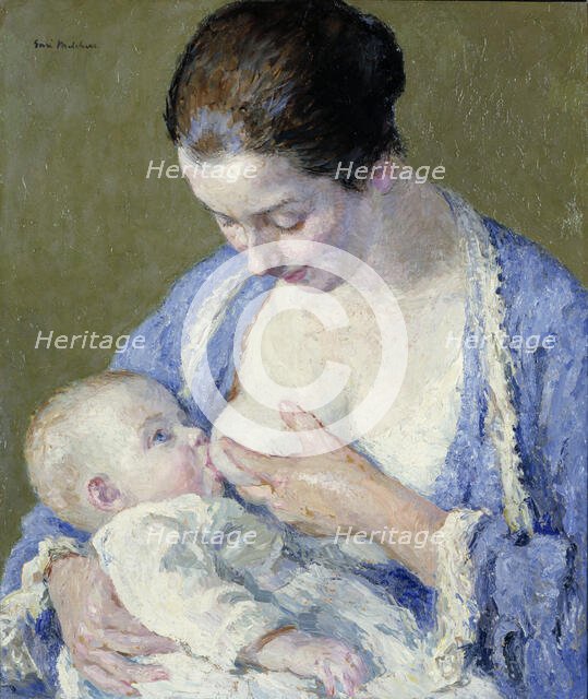 Mother and Child, ca. 1920. Creator: Gari Melchers.
