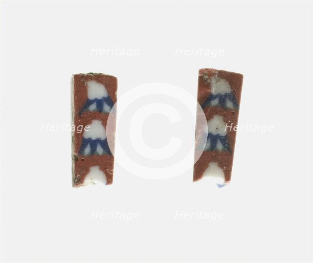 Fragments of Inlays Depicting Lotus Buds (?), 1st century BCE-1st century CE. Creator: Unknown.