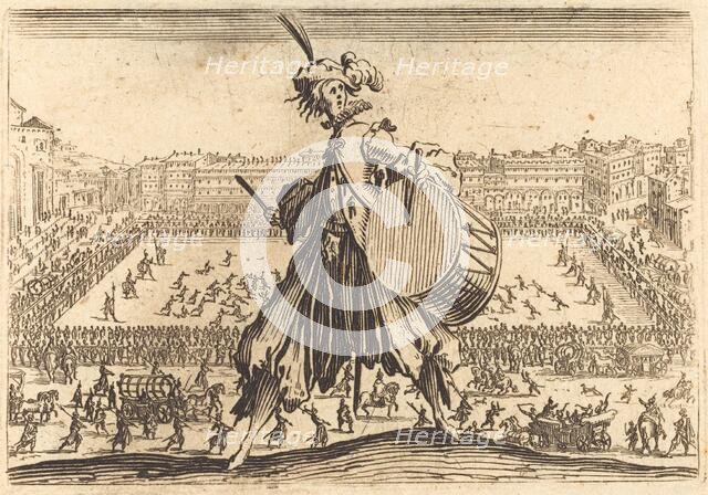 Piazza Santa Croce, Florence, c. 1622. Creator: Jacques Callot.