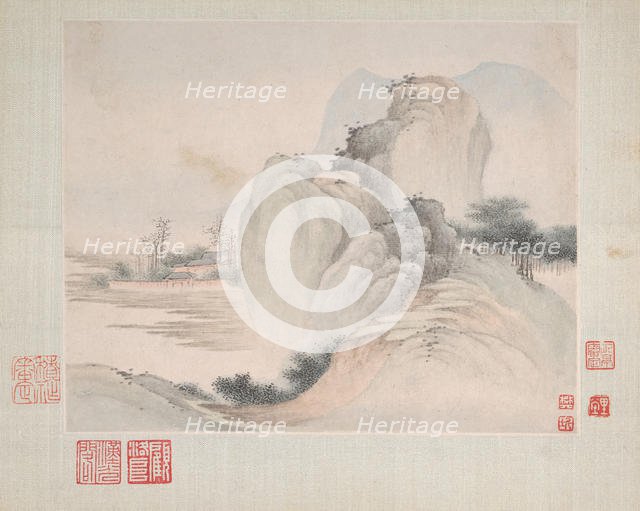 Landscapes Painted for Yuweng, dated 1673. Creator: Fan Qi.