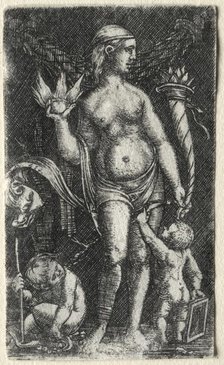 Venus between two cupids, 1520. Creator: Albrecht Altdorfer (German, c. 1480-1538).