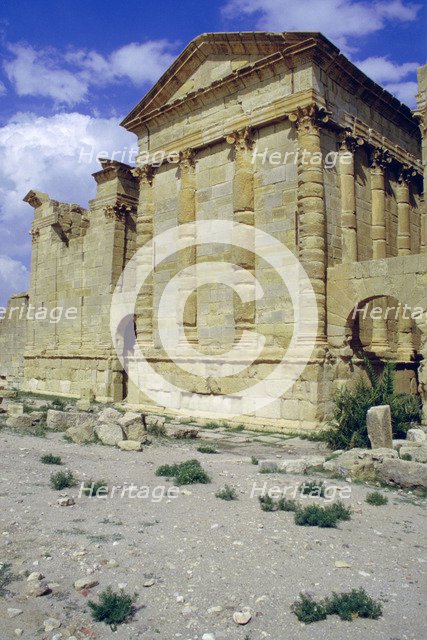 Back of temples, Sbeitla, Tunisia. 