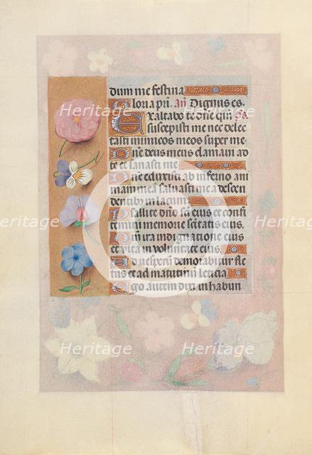 Hours of Queen Isabella the Catholic, Queen of Spain: Fol. 73v, c. 1500. Creator: Master of the First Prayerbook of Maximillian (Flemish, c. 1444-1519); Associates, and.