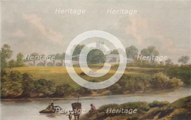 'Bangor Is-y-Coed, Denbighshire', c1795. Artist: John Warwick Smith.