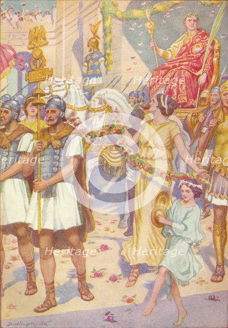 'His progress was as that of a king', c1912 (1912). Artist: Ernest Dudley Heath.