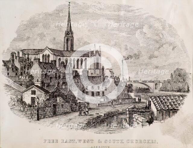 East, West and South Churches, Aberdeen, c1860s. Creator: Unknown.
