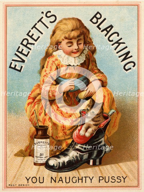 Everett’s Blacking, 19th century. Artist: Unknown