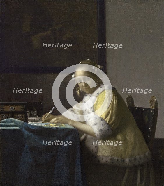A Lady Writing a Letter, 1665-1670. Artist: Vermeer, Jan (Johannes) (1632-1675)