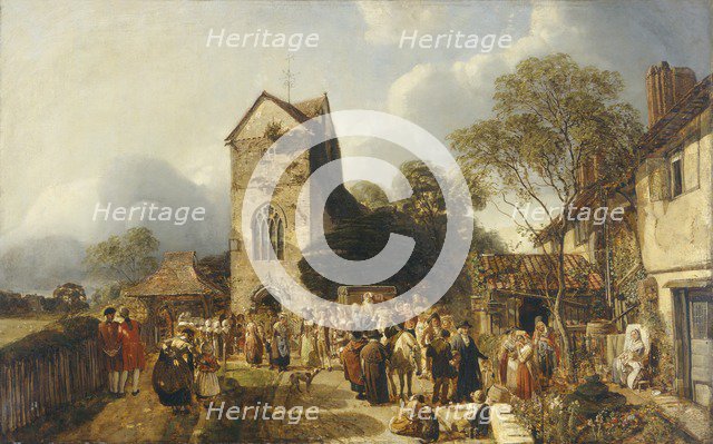 'An Old Country Churchyard', 1837-1886. Artist: Henry Mark Anthony