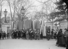 Woman Suffrage - Pickets at White House, 1917. Creator: Harris & Ewing.