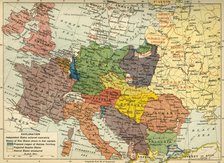 'The Partition of Europe under Treaties of Paris, June 1919', (c1920). Creator: Unknown.