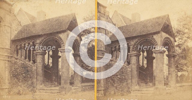 Group of 23 Early Stereograph Views of British Cathedrals, 1860s-80s. Creator: Unknown.