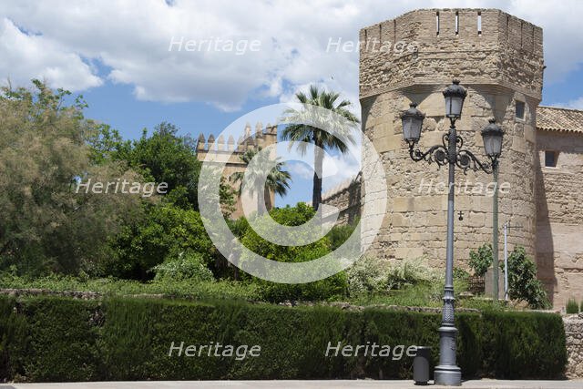Exterior of The Alcázar (de los Reyes Cristianos or Christian Kings), Cordoba, Spain, 2023. Creator: Ethel Davies.